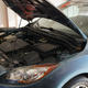 Start by opening the hood. Check!